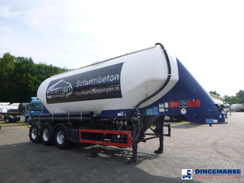 Feldbinder Powder tank alu 40 m3 / 1 comp + compressor - Tanker dorse: fotoğraf 2 Feldbinder Powder tank alu 40 m3 / 1 comp + compressor - Tanker dorse: fotoğraf 2