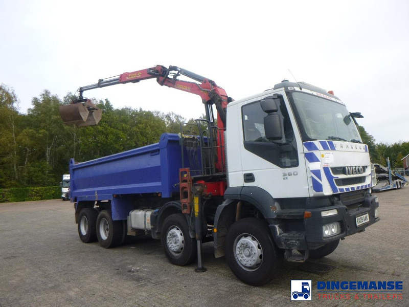 Iveco AD340T36 8x4 RHD tipper + Palfinger E120 plus + grapple - Vinçli kamyon: fotoğraf 2 Iveco AD340T36 8x4 RHD tipper + Palfinger E120 plus + grapple - Vinçli kamyon: fotoğraf 2