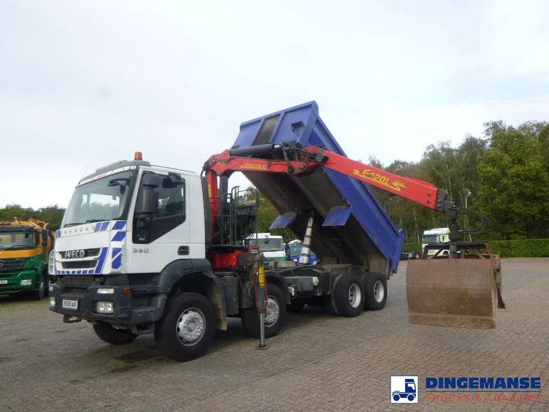 Iveco AD340T36 8x4 RHD tipper + Palfinger E120 plus + grapple - Vinçli kamyon: fotoğraf 5 Iveco AD340T36 8x4 RHD tipper + Palfinger E120 plus + grapple - Vinçli kamyon: fotoğraf 5