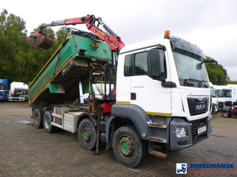 MAN TGS 35.400 8X4 RHD tipper + Palfinger Epsilon M125L - Vinçli kamyon: fotoğraf 2 MAN TGS 35.400 8X4 RHD tipper + Palfinger Epsilon M125L - Vinçli kamyon: fotoğraf 2