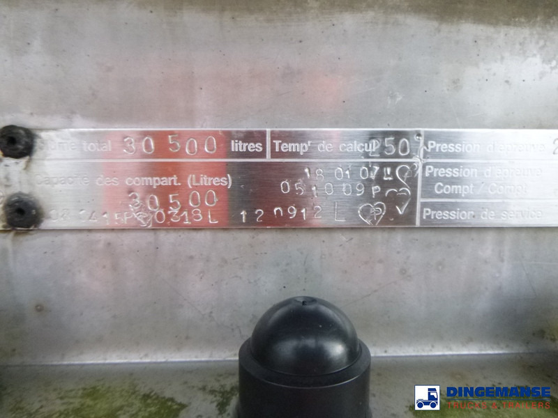 Tanker dorse Magyar Bitumen tank inox 30 m3 / 1 comp: fotoğraf 17