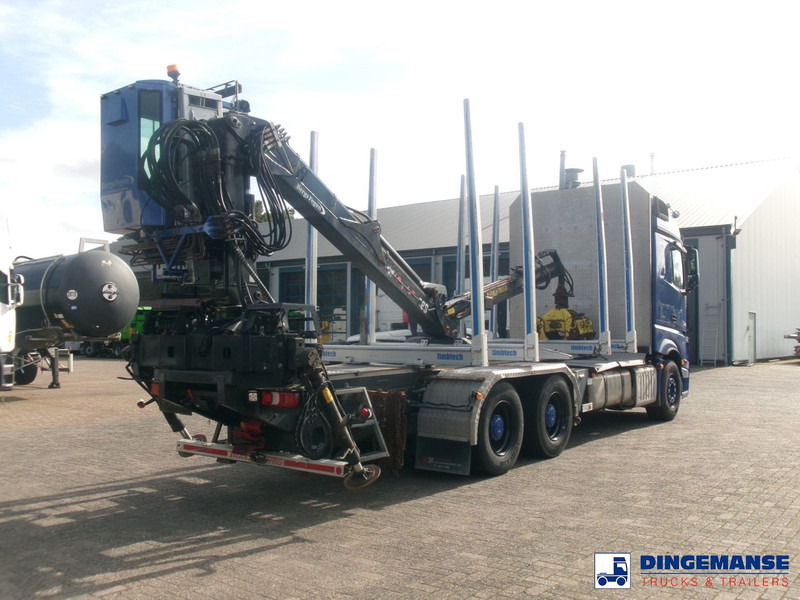 Mercedes-Benz Actros 2663 6x4 Euro 6 loglift F96 crane timber truck - Tomruk kamyonu, Vinçli kamyon: fotoğraf 4 Mercedes-Benz Actros 2663 6x4 Euro 6 loglift F96 crane timber truck - Tomruk kamyonu, Vinçli kamyon: fotoğraf 4