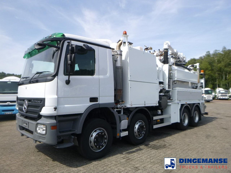 Mercedes-Benz Actros 3241 8x4 RHD Huwer vacuum tank / hydrocureur 15 m3 - Vidanjör: fotoğraf 1 Mercedes-Benz Actros 3241 8x4 RHD Huwer vacuum tank / hydrocureur 15 m3 - Vidanjör: fotoğraf 1