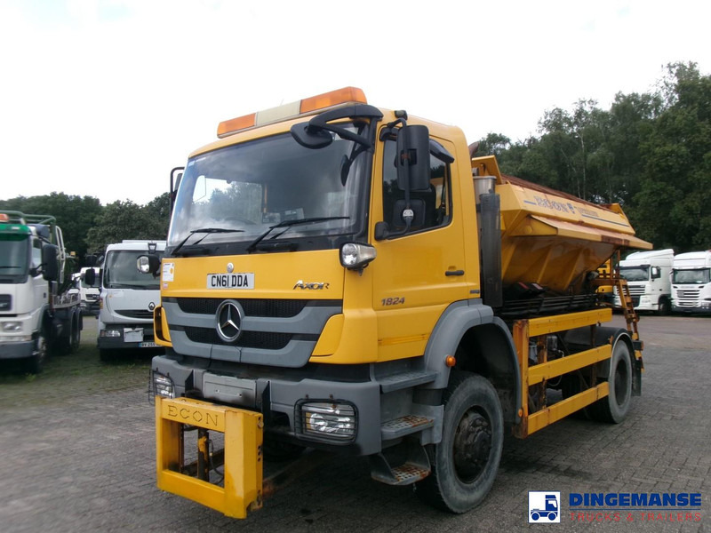 Mercedes-Benz Axor 1824 4x4 RHD salt spreader / gritter - Kar küreme aracı: fotoğraf 1 Mercedes-Benz Axor 1824 4x4 RHD salt spreader / gritter - Kar küreme aracı: fotoğraf 1