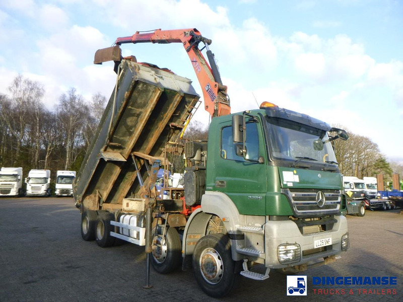 Mercedes-Benz Axor 3236 8x4 RHD tipper + Hiab 1283 DK-2 Duo - Vinçli kamyon: fotoğraf 2 Mercedes-Benz Axor 3236 8x4 RHD tipper + Hiab 1283 DK-2 Duo - Vinçli kamyon: fotoğraf 2