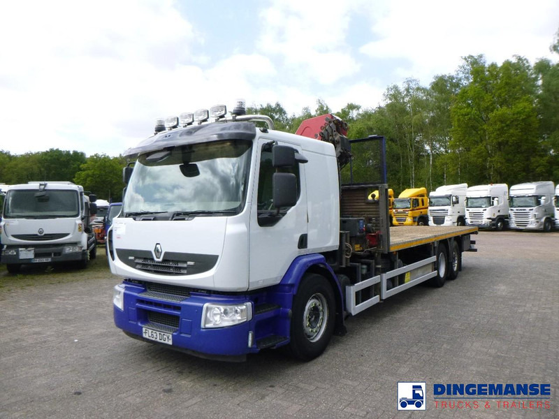 Renault Premium 380 dxi 6x2 RHD + HMF 2620-K4 - Vinçli kamyon: fotoğraf 1 Renault Premium 380 dxi 6x2 RHD + HMF 2620-K4 - Vinçli kamyon: fotoğraf 1