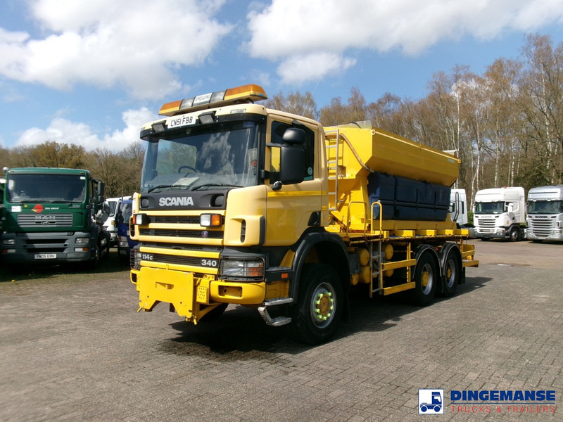 Scania P114-340 CB 6X6 RHD gritter / snow plough - Kar küreme aracı: fotoğraf 1 Scania P114-340 CB 6X6 RHD gritter / snow plough - Kar küreme aracı: fotoğraf 1