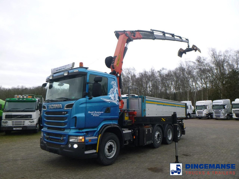Scania R 500 8X2 tipper + Palfinger PK27001 EHD - Vinçli kamyon: fotoğraf 1 Scania R 500 8X2 tipper + Palfinger PK27001 EHD - Vinçli kamyon: fotoğraf 1