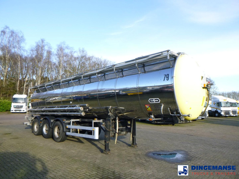 Van Hool Chemical tank inox 30 m3 / 3 comp - Tanker römork: fotoğraf 2 Van Hool Chemical tank inox 30 m3 / 3 comp - Tanker römork: fotoğraf 2