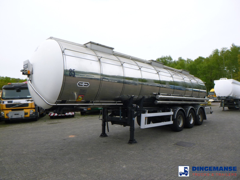 Van Hool Chemical tank inox L4BH 30 m3 / 3 comp - Tanker dorse: fotoğraf 1 Van Hool Chemical tank inox L4BH 30 m3 / 3 comp - Tanker dorse: fotoğraf 1