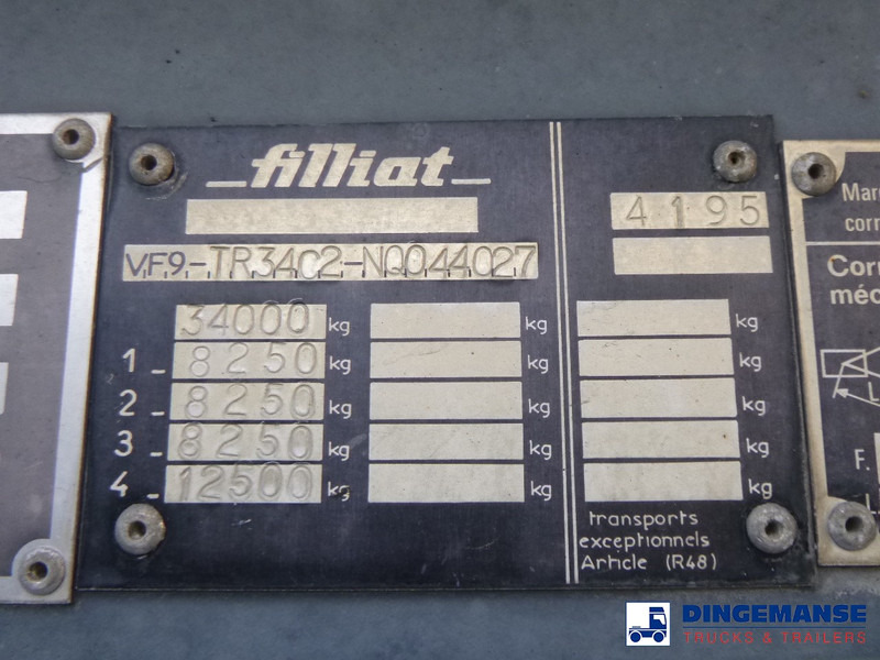 Tanker dorse filiat 3-axle tank trailer chassis incl supports: fotoğraf 14