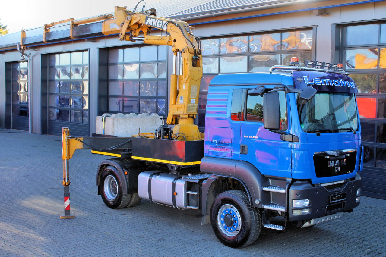 MAN TGS 18.480 4x4 BLS SZM+Pritsche MKG HLK 340 Kran - Çekici: fotoğraf 1 MAN TGS 18.480 4x4 BLS SZM+Pritsche MKG HLK 340 Kran - Çekici: fotoğraf 1