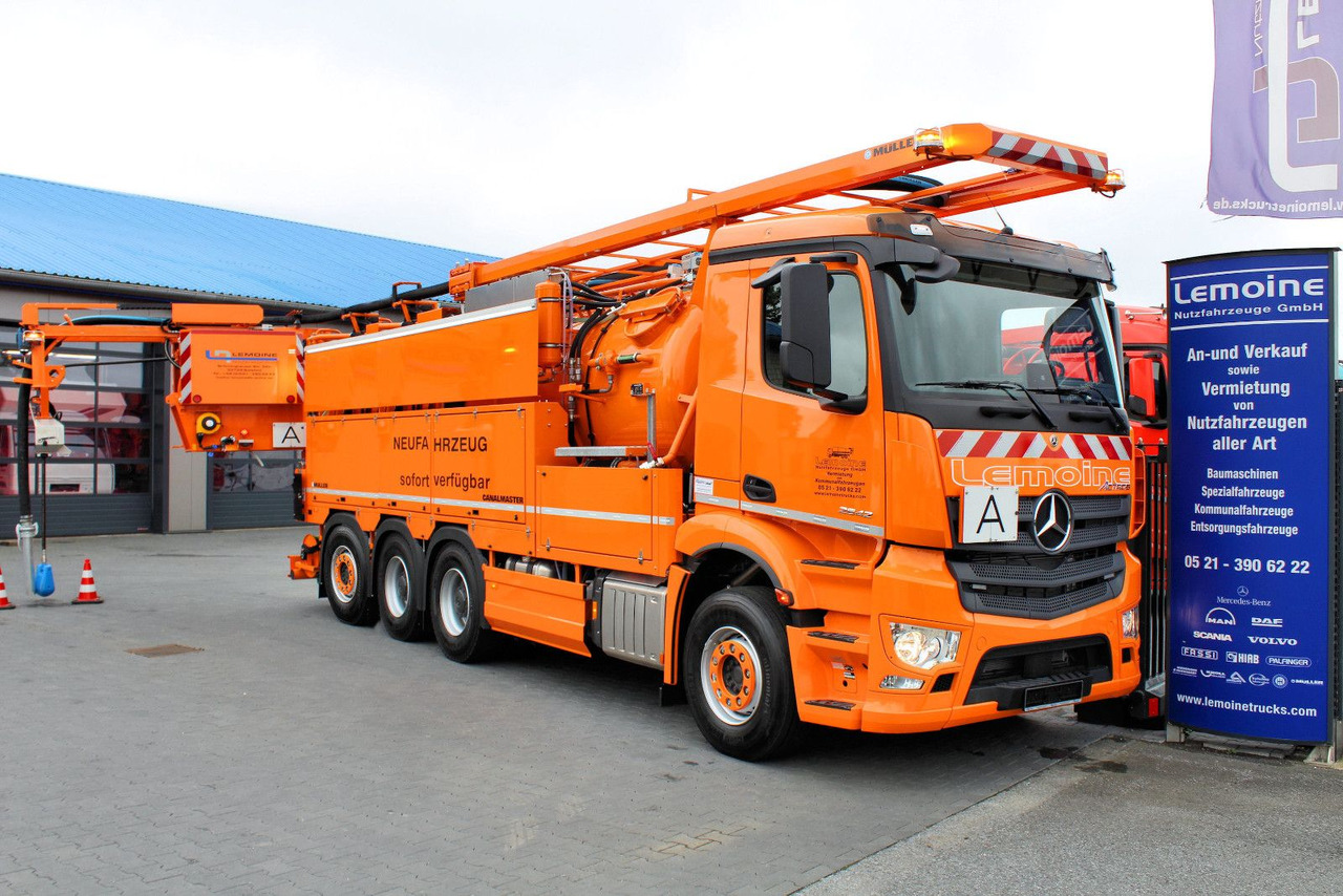 Mercedes-Benz Arocs 3551 8x4 Müller 16mCanalmaster F160EWA WRG - Vidanjör: fotoğraf 1 Mercedes-Benz Arocs 3551 8x4 Müller 16mCanalmaster F160EWA WRG - Vidanjör: fotoğraf 1