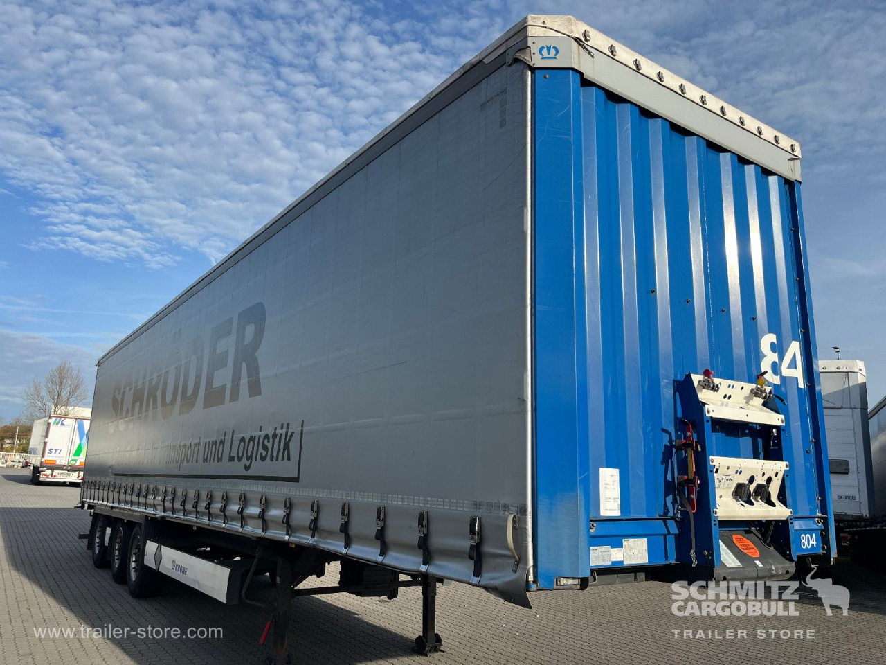 KRONE Auflieger Curtainsider Standard Forklift holder - Tenteli dorse: fotoğraf 1 KRONE Auflieger Curtainsider Standard Forklift holder - Tenteli dorse: fotoğraf 1