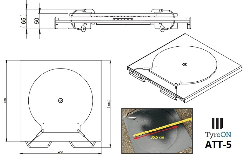 ATT5 alignment turn plates - height 5 cm - Garaj ekipman: fotoğraf 2 ATT5 alignment turn plates - height 5 cm - Garaj ekipman: fotoğraf 2