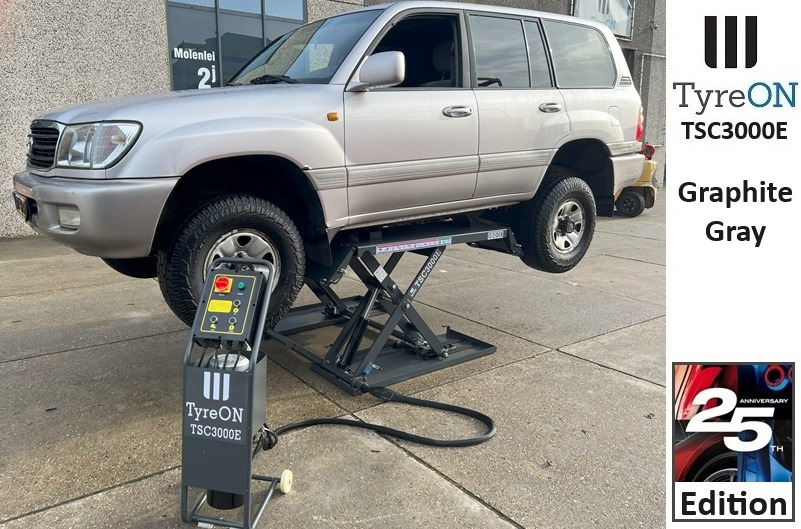 TSC3000E mobile midrise car scissor lift with electrical release - 230V - Graphite gray - Garaj ekipman: fotoğraf 2 TSC3000E mobile midrise car scissor lift with electrical release - 230V - Graphite gray - Garaj ekipman: fotoğraf 2
