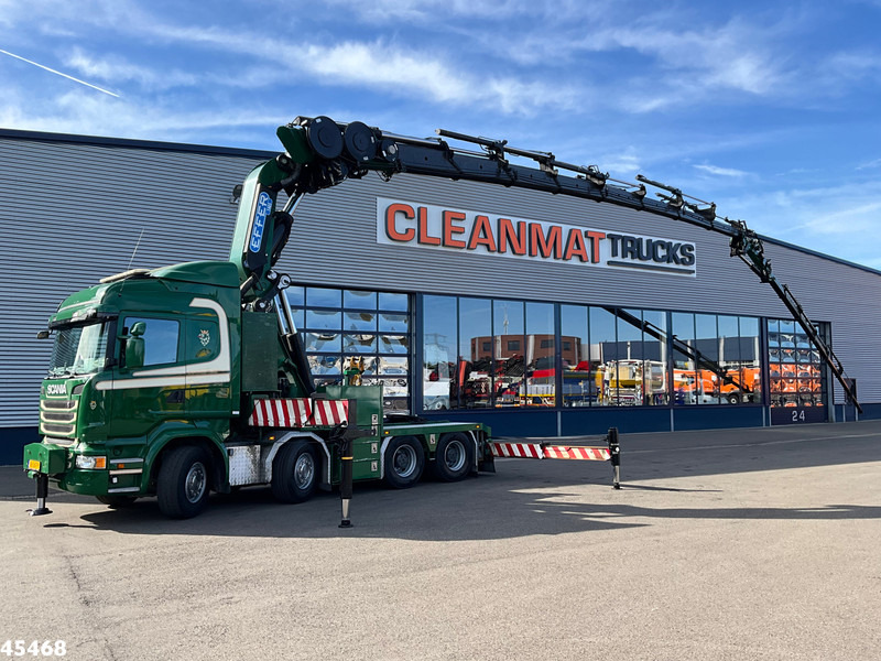 Scania R 490 8x4 Euro 6 Effer 140 Tonmeter laadkraan + Fly-Jib Just 283.508 km - Çekici: fotoğraf 1 Scania R 490 8x4 Euro 6 Effer 140 Tonmeter laadkraan + Fly-Jib Just 283.508 km - Çekici: fotoğraf 1