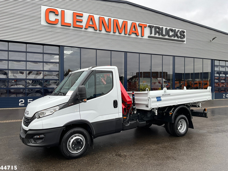 Iveco Daily 72C18 HMF laadkraan 3,4 Tonmeter laadkraan + Meiller 3-zijdige kipper New & Unused!! - Damperli kamyon: fotoğraf 3 Iveco Daily 72C18 HMF laadkraan 3,4 Tonmeter laadkraan + Meiller 3-zijdige kipper New & Unused!! - Damperli kamyon: fotoğraf 3