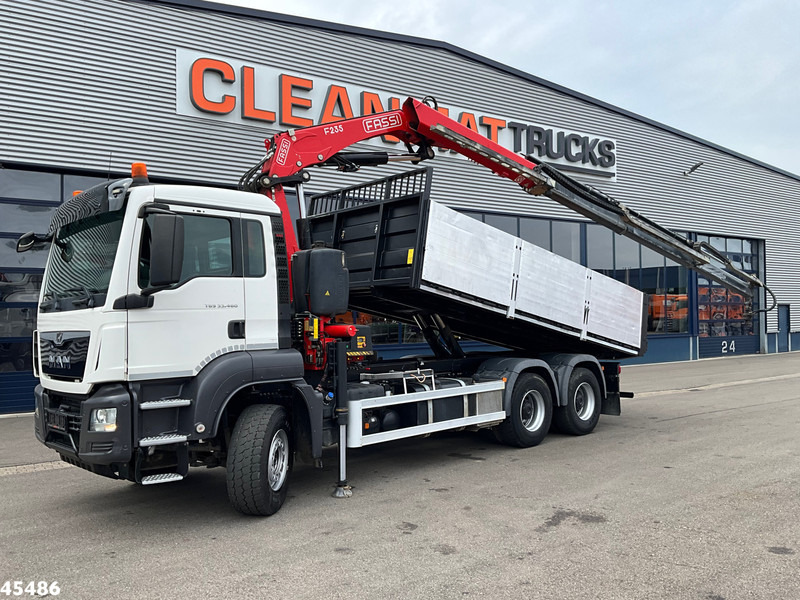 MAN TGS 33.460 6x4 Euro 6 Fassi 23 Tonmeter laadkraan Just 137.258 Km! - Damperli kamyon, Vinçli kamyon: fotoğraf 1 MAN TGS 33.460 6x4 Euro 6 Fassi 23 Tonmeter laadkraan Just 137.258 Km! - Damperli kamyon, Vinçli kamyon: fotoğraf 1