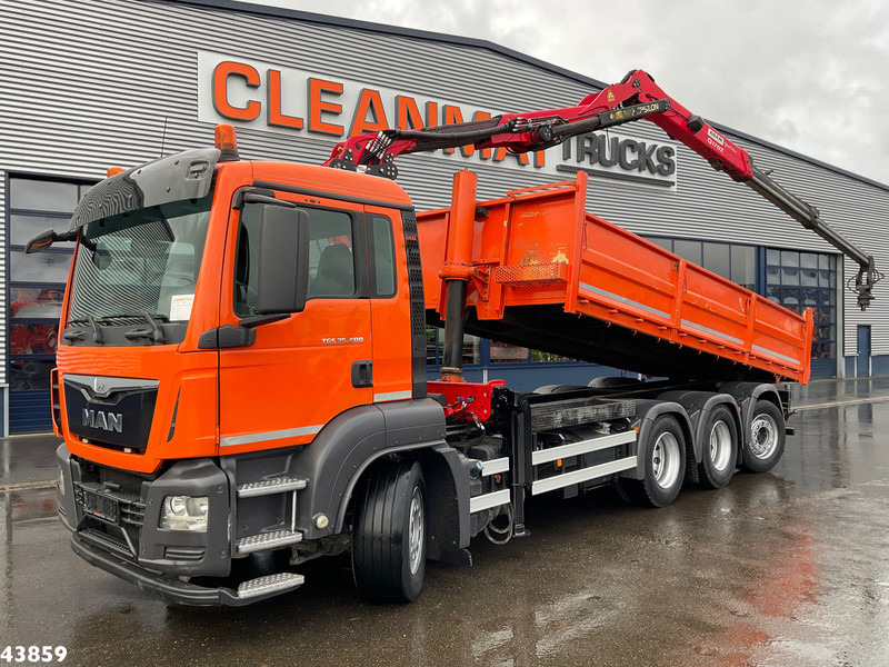 MAN TGS 35.400 8x4 Euro 6 Palfinger 17 Tonmeter Z-kraan - Damperli kamyon, Vinçli kamyon: fotoğraf 1 MAN TGS 35.400 8x4 Euro 6 Palfinger 17 Tonmeter Z-kraan - Damperli kamyon, Vinçli kamyon: fotoğraf 1