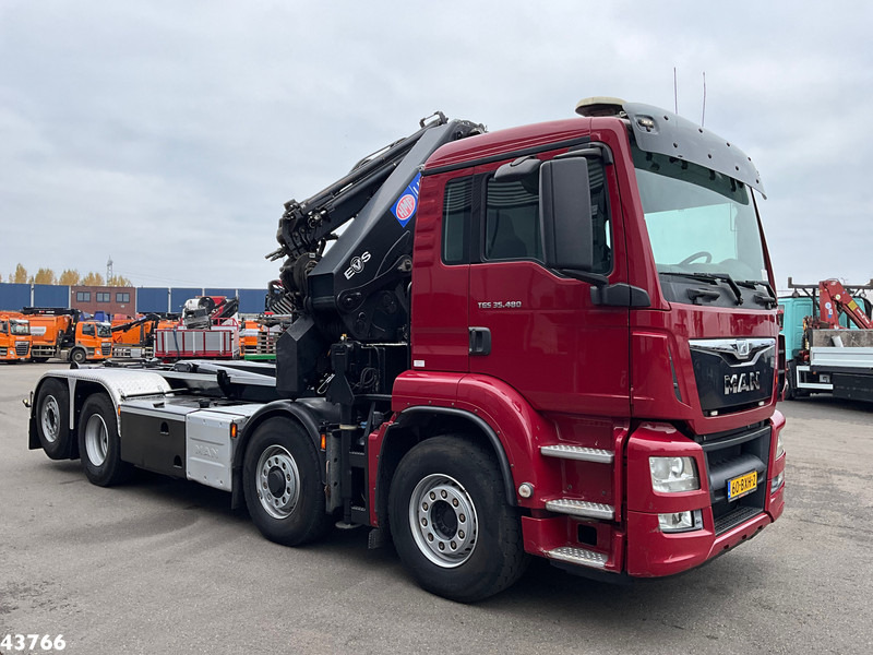 MAN TGS 35.480 8x4H Euro 6 HMF 40 Tonmeter laadkraan + Fly-Jib - Kancalı yükleyici kamyon, Vinçli kamyon: fotoğraf 3 MAN TGS 35.480 8x4H Euro 6 HMF 40 Tonmeter laadkraan + Fly-Jib - Kancalı yükleyici kamyon, Vinçli kamyon: fotoğraf 3