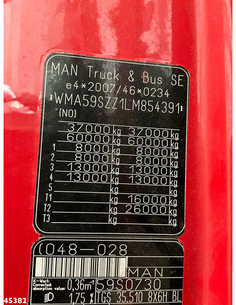 Damperli kamyon MAN TGS 35.510 8X6H 15m³ kipper: fotoğraf 19