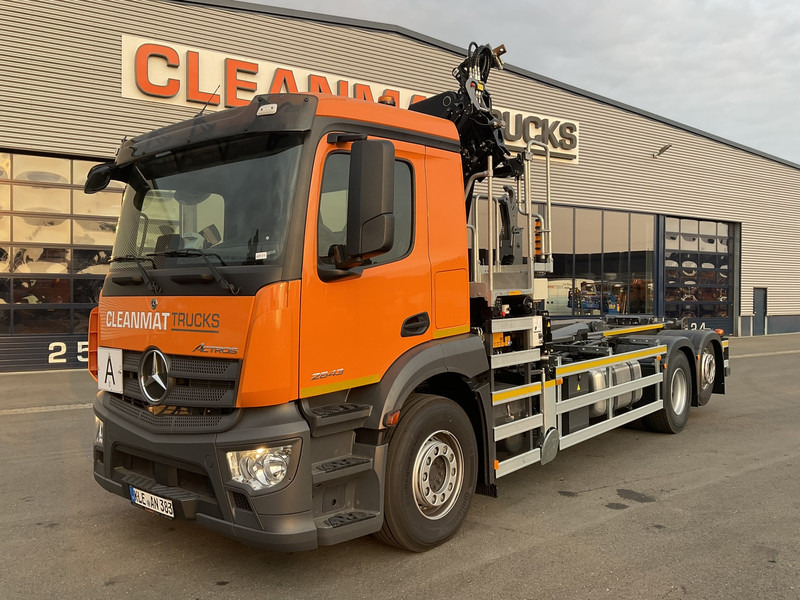 Mercedes-Benz Actros 2643 Euro 6 HMF 23 Tonmeter laadkraan - Kancalı yükleyici kamyon, Vinçli kamyon: fotoğraf 2 Mercedes-Benz Actros 2643 Euro 6 HMF 23 Tonmeter laadkraan - Kancalı yükleyici kamyon, Vinçli kamyon: fotoğraf 2