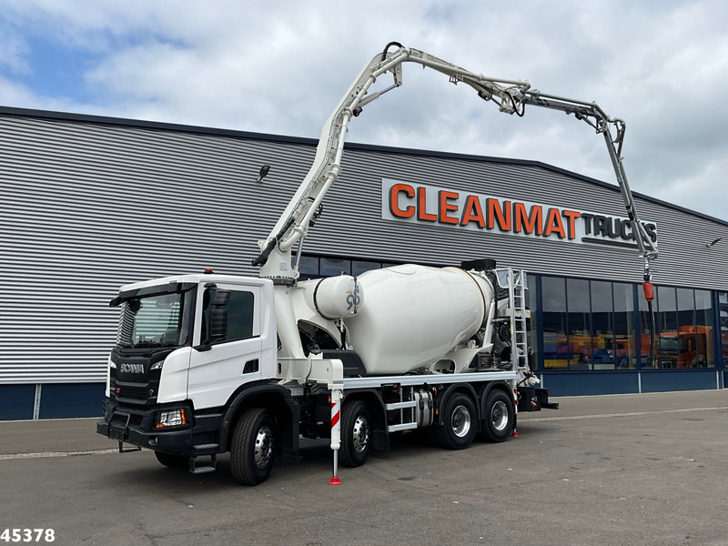 Scania P 450 XT 8x4 Euro 6 Retarder CIFA 7m³ Mixer + Pumi Pump 25 m³ NEW AND UNUSED! - Transmikser: fotoğraf 1 Scania P 450 XT 8x4 Euro 6 Retarder CIFA 7m³ Mixer + Pumi Pump 25 m³ NEW AND UNUSED! - Transmikser: fotoğraf 1