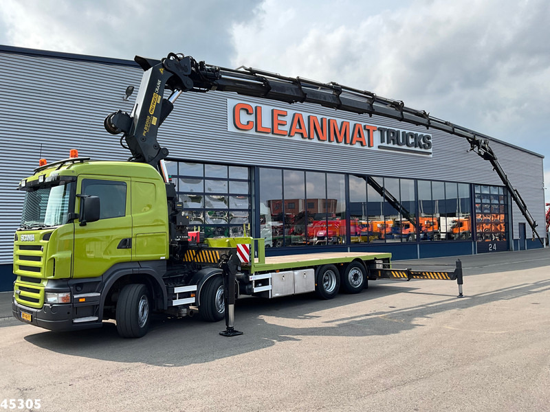 Scania R 420 8x2 manual Palfinger 85 Tonmeter laadkraan + Fly-Jib - Vinçli kamyon: fotoğraf 1 Scania R 420 8x2 manual Palfinger 85 Tonmeter laadkraan + Fly-Jib - Vinçli kamyon: fotoğraf 1