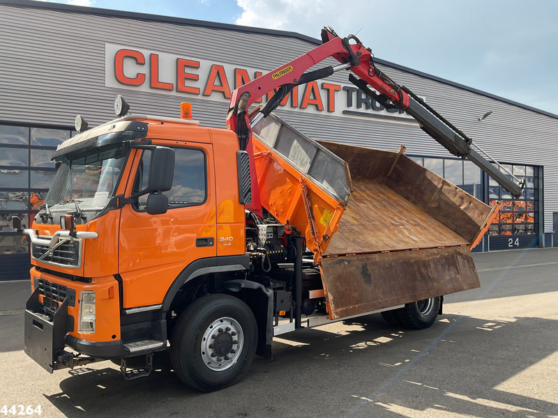Volvo FM 340 4x4 Palfinger 10 Tonmeter laadkraan Manual Full steel - Damperli kamyon, Vinçli kamyon: fotoğraf 1 Volvo FM 340 4x4 Palfinger 10 Tonmeter laadkraan Manual Full steel - Damperli kamyon, Vinçli kamyon: fotoğraf 1