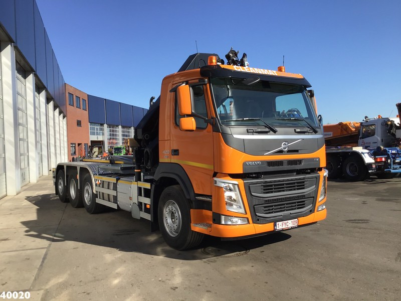 Volvo FM 420 8x2 HMF 28 ton/meter laadkraan Welvaarts weighing system - Kancalı yükleyici kamyon, Vinçli kamyon: fotoğraf 5 Volvo FM 420 8x2 HMF 28 ton/meter laadkraan Welvaarts weighing system - Kancalı yükleyici kamyon, Vinçli kamyon: fotoğraf 5
