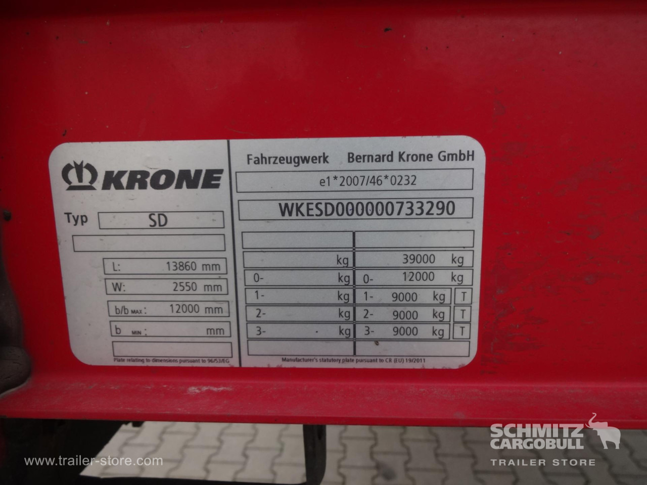 KRONE Curtainsider Mega - Tenteli dorse: fotoğraf 2 KRONE Curtainsider Mega - Tenteli dorse: fotoğraf 2