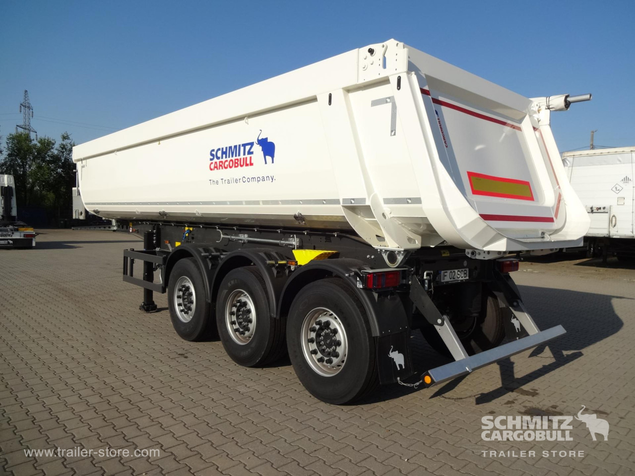 SCHMITZ Tipper Steel half pipe body 27m³ - Damperli dorse: fotoğraf 1 SCHMITZ Tipper Steel half pipe body 27m³ - Damperli dorse: fotoğraf 1