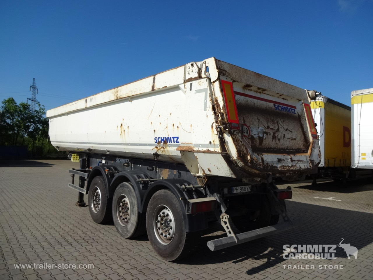 SCHMITZ Tipper Steel half pipe body 28m³ - Damperli dorse: fotoğraf 1 SCHMITZ Tipper Steel half pipe body 28m³ - Damperli dorse: fotoğraf 1