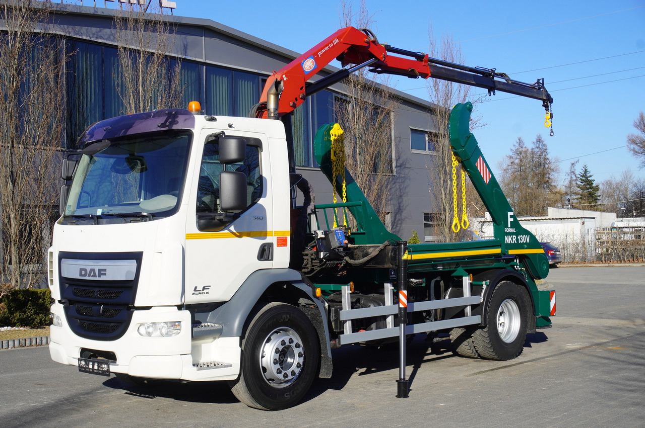 DAF LF 18.310 E6 / Skip loader Fornal NKR 130V / HDS HMF 735 K2 / Manual gearbox - Kancalı yükleyici kamyon, Vinçli kamyon: fotoğraf 2 DAF LF 18.310 E6 / Skip loader Fornal NKR 130V / HDS HMF 735 K2 / Manual gearbox - Kancalı yükleyici kamyon, Vinçli kamyon: fotoğraf 2