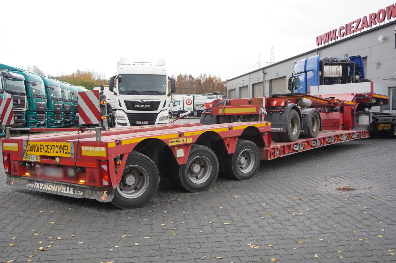 FAYMONVILLE F-S43-1ACA+D2 low bed Tief Bet semi-trailer / Load capacity 49 tons / Deck 15.5 m - Alçak çerçeveli platform dorse: fotoğraf 4 FAYMONVILLE F-S43-1ACA+D2 low bed Tief Bet semi-trailer / Load capacity 49 tons / Deck 15.5 m - Alçak çerçeveli platform dorse: fotoğraf 4