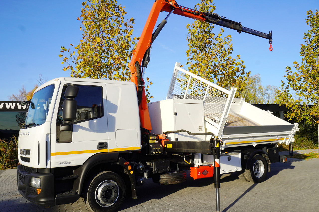 IVECO Eurocargo 120E18 Crane Palfinger / 3-way tipper / sleeper cab - Damperli kamyon, Vinçli kamyon: fotoğraf 3 IVECO Eurocargo 120E18 Crane Palfinger / 3-way tipper / sleeper cab - Damperli kamyon, Vinçli kamyon: fotoğraf 3