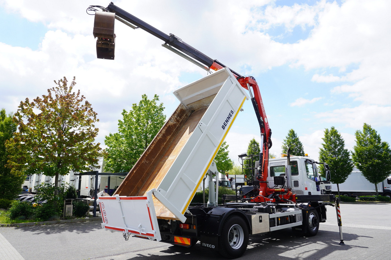 IVECO Eurocargo 160E22 EEV Dump truck / Bortmatic / Crane FASSI F95A.0.22 - Sal/ Açık kasa kamyon, Vinçli kamyon: fotoğraf 5 IVECO Eurocargo 160E22 EEV Dump truck / Bortmatic / Crane FASSI F95A.0.22 - Sal/ Açık kasa kamyon, Vinçli kamyon: fotoğraf 5