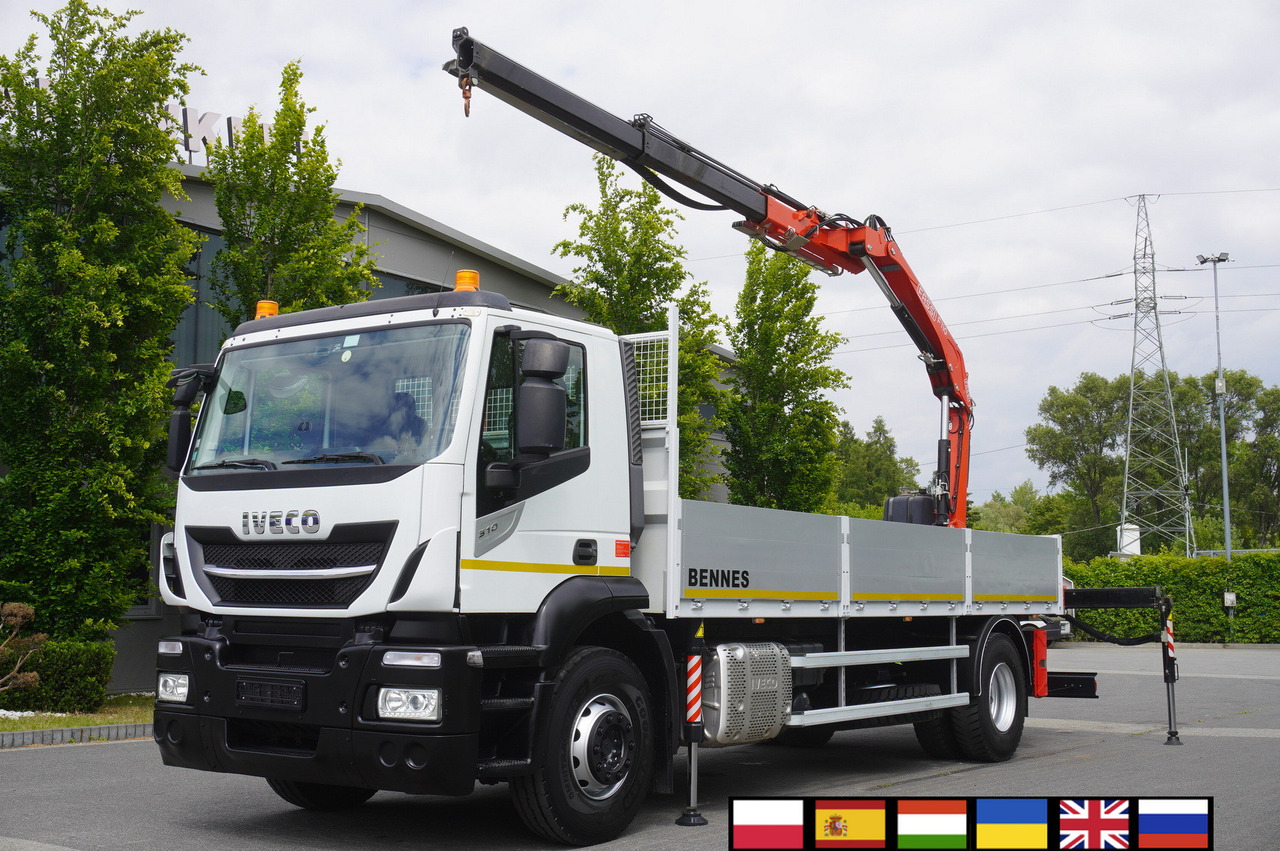 Iveco Stralis 310 / 34 tho km !!! / FASSI 4 Tons 400 MTH! / Flatbed - Vinçli kamyon, Vinçli kamyon: fotoğraf 1 Iveco Stralis 310 / 34 tho km !!! / FASSI 4 Tons 400 MTH! / Flatbed - Vinçli kamyon, Vinçli kamyon: fotoğraf 1