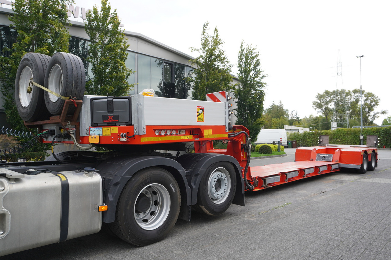 KÄSSBOHRER LB2 TIEF-BETT low loader semi-trailer / 16.5 m / Extendable semi-trailer / steered axles / 2 units - Alçak çerçeveli platform dorse: fotoğraf 2 KÄSSBOHRER LB2 TIEF-BETT low loader semi-trailer / 16.5 m / Extendable semi-trailer / steered axles / 2 units - Alçak çerçeveli platform dorse: fotoğraf 2