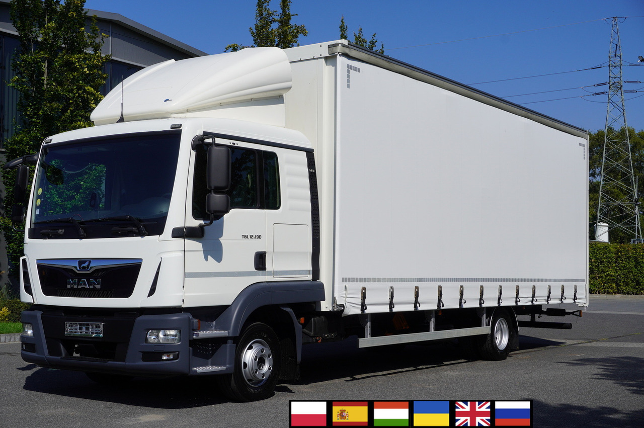 MAN TGL 12.190 / Curtainsider 19 EPAL / Sleeper cab - Tenteli kamyon: fotoğraf 1 MAN TGL 12.190 / Curtainsider 19 EPAL / Sleeper cab - Tenteli kamyon: fotoğraf 1