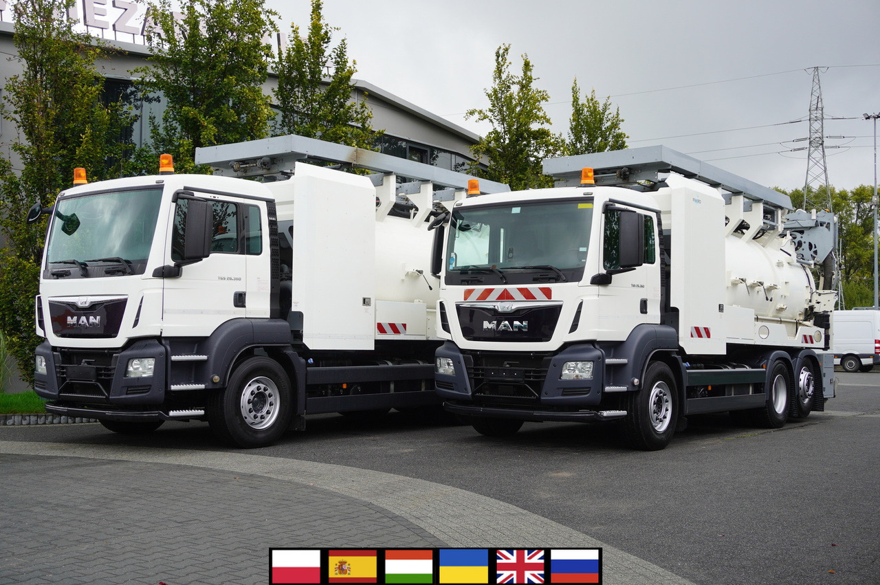 MAN TGS 26.360 E6 / RIVARD sewage cleaner 18 m3 / 90 tho. km / steering axle / 2 units - Vidanjör: fotoğraf 1 MAN TGS 26.360 E6 / RIVARD sewage cleaner 18 m3 / 90 tho. km / steering axle / 2 units - Vidanjör: fotoğraf 1