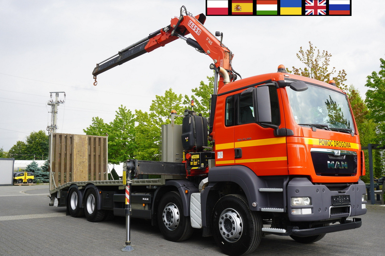 MAN TGS 35.360 E5 8x2 / FASSI F165 / 5.4 T cap. / 8.25 m reach - Araba taşıyıcı kamyon, Vinçli kamyon: fotoğraf 1 MAN TGS 35.360 E5 8x2 / FASSI F165 / 5.4 T cap. / 8.25 m reach - Araba taşıyıcı kamyon, Vinçli kamyon: fotoğraf 1