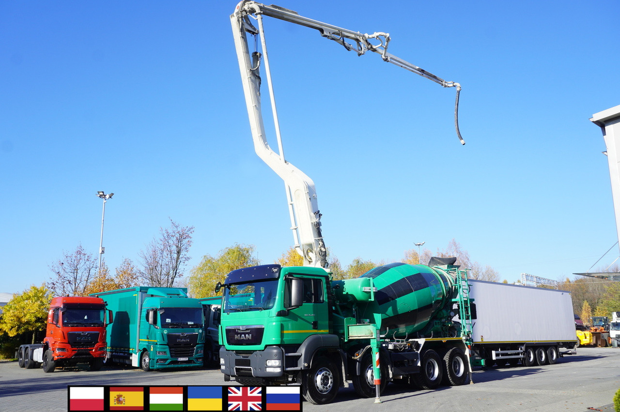 MAN TGS 35.480 8x4 Concrete Mixer Pump truck / Putzmeister M24-3 / 1600 MTH! - Mobil beton pompası: fotoğraf 1 MAN TGS 35.480 8x4 Concrete Mixer Pump truck / Putzmeister M24-3 / 1600 MTH! - Mobil beton pompası: fotoğraf 1