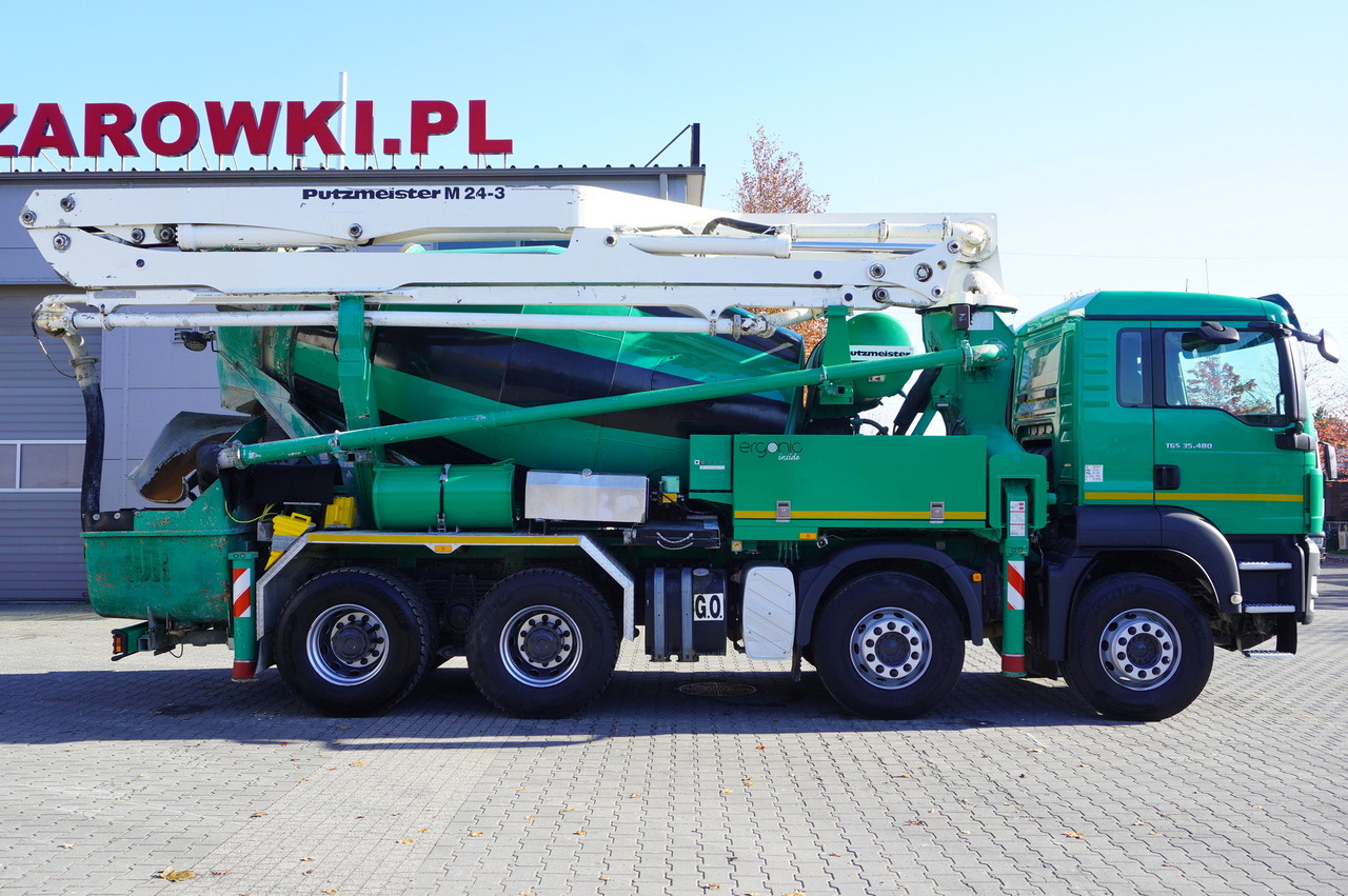 MAN TGS 35.480 8x4 Concrete Mixer Pump truck / Putzmeister M24-3 / 1600 MTH! - Mobil beton pompası: fotoğraf 5 MAN TGS 35.480 8x4 Concrete Mixer Pump truck / Putzmeister M24-3 / 1600 MTH! - Mobil beton pompası: fotoğraf 5
