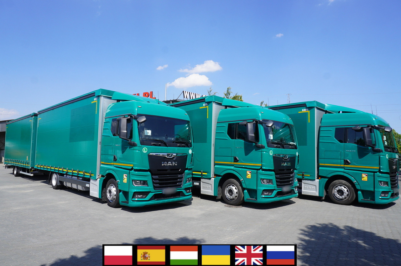 MAN TGX 18.470 / Trailer 19 EPAL / Curtainsider 19 EPAL / 2022 / Retarder / 15 units - Tenteli kamyon: fotoğraf 1 MAN TGX 18.470 / Trailer 19 EPAL / Curtainsider 19 EPAL / 2022 / Retarder / 15 units - Tenteli kamyon: fotoğraf 1