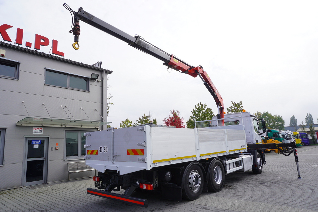 MERCEDES-BENZ Antos 2540 / Flatbed 15 EPAL / Fassi F165 / 6.1 t / 8 m reach / remote control / rotator / 1600 MTH / steered axle - Vinçli kamyon: fotoğraf 3 MERCEDES-BENZ Antos 2540 / Flatbed 15 EPAL / Fassi F165 / 6.1 t / 8 m reach / remote control / rotator / 1600 MTH / steered axle - Vinçli kamyon: fotoğraf 3