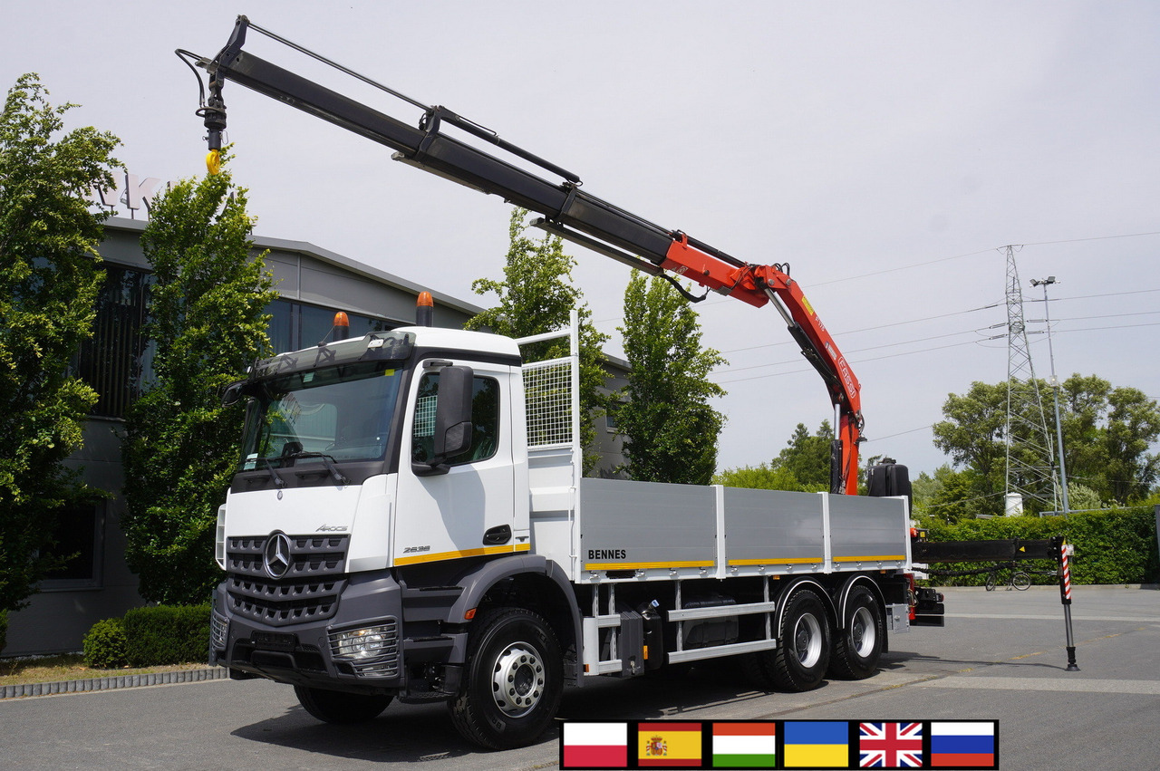 MERCEDES-BENZ Arocs 2633 flatbed truck / Crane FASSI F155A.0.23 / REMOTE CONTROL / 230,000 km - Vinçli kamyon: fotoğraf 1 MERCEDES-BENZ Arocs 2633 flatbed truck / Crane FASSI F155A.0.23 / REMOTE CONTROL / 230,000 km - Vinçli kamyon: fotoğraf 1