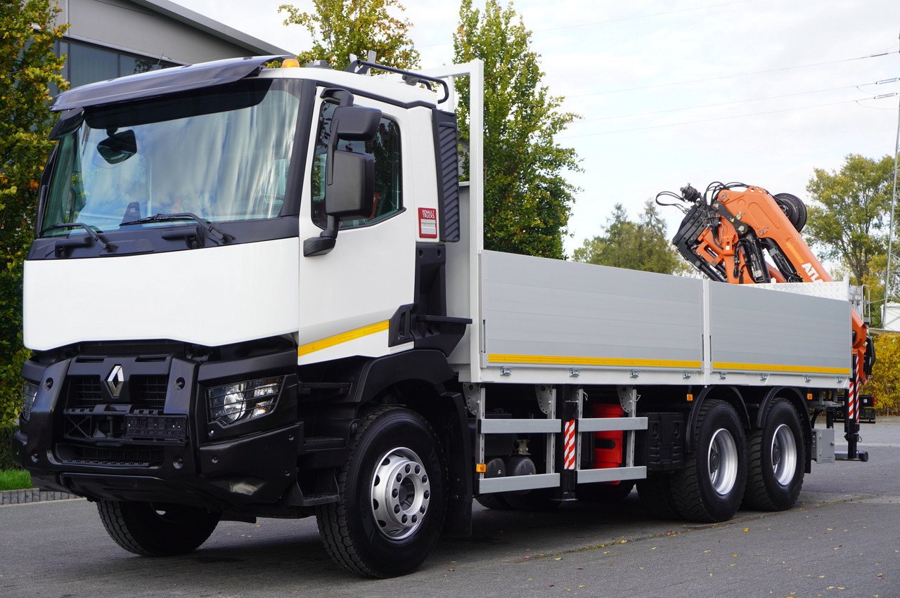 RENAULT C380 Comfort 6x4 / Atlas 172.3E crane / Range 12.3 m / capacity 6.1 t / Flatbed 17 EPAL - Vinçli kamyon: fotoğraf 2 RENAULT C380 Comfort 6x4 / Atlas 172.3E crane / Range 12.3 m / capacity 6.1 t / Flatbed 17 EPAL - Vinçli kamyon: fotoğraf 2