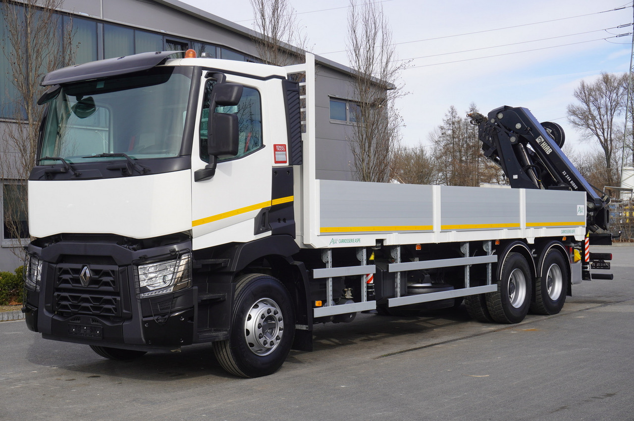 RENAULT C430 / HIAB 244 EP-5 HIDUO crane 8400 kg 15 m / Platform with stanchions - Vinçli kamyon: fotoğraf 3 RENAULT C430 / HIAB 244 EP-5 HIDUO crane 8400 kg 15 m / Platform with stanchions - Vinçli kamyon: fotoğraf 3